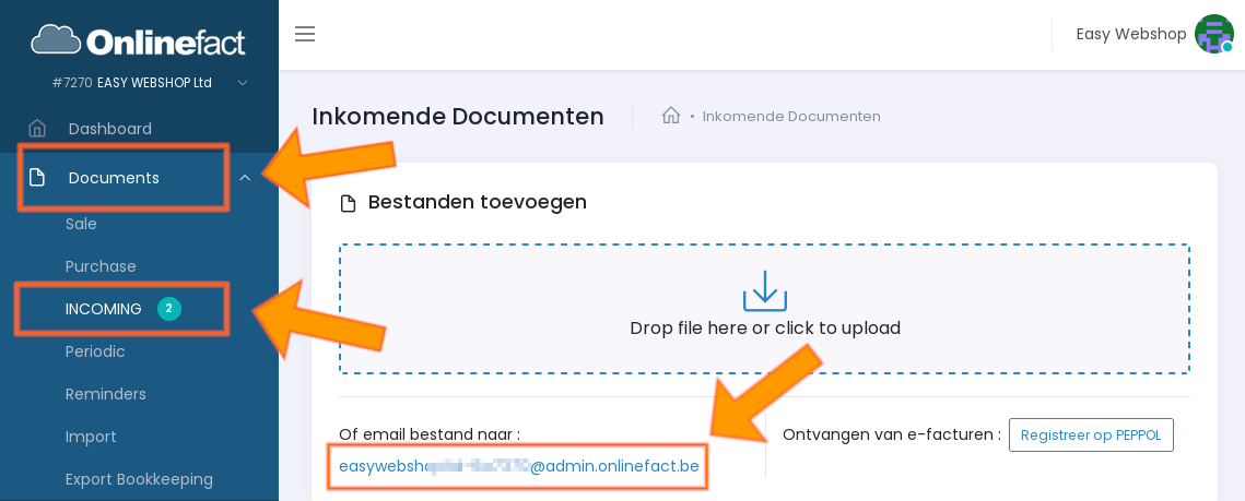 easywebshop-onlinefact-koppeling